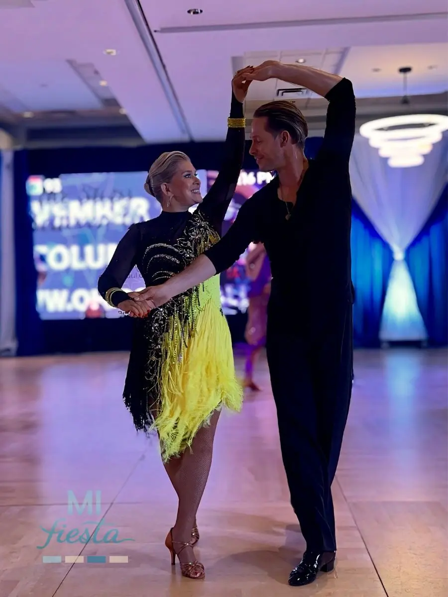 Irina performing Rhythm and Smooth Silver Cha Cha at The Yankee Classic 2025