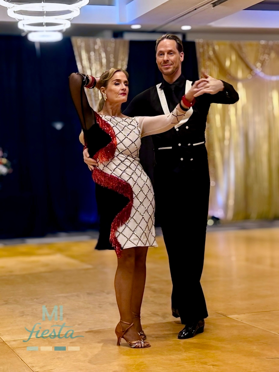Boston Ballroom Competition American Rhythm Rumba Shadow Position Lauren Paul Imre Boston Dancesport Cup 2026 American Rhythm Lauren Paul and Imre Gombkoto