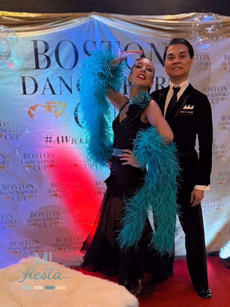 Boston Dancesport Cup 2026 Mariasha Stewart Ballroom Pose Boston Dancesport Cup 2026 International Ballroom Stewart Hou and Mariasha Izmaylova