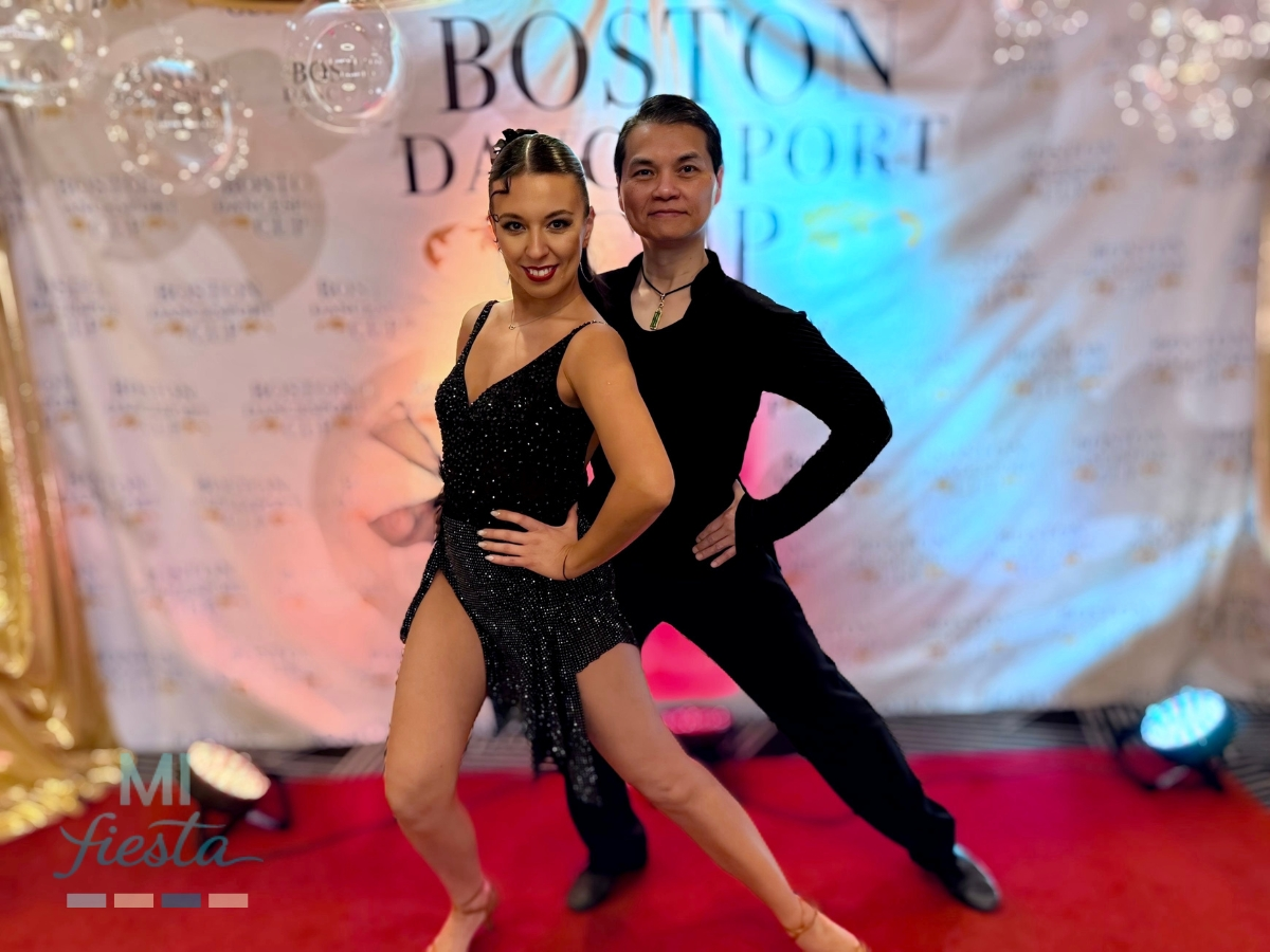 Boston Dancesport Cup 2026 Stewart Mariasha Rhythm Pose Boston Dancesport Cup 2026 American Rhythm Stewart Hou and Mariasha Izmaylova