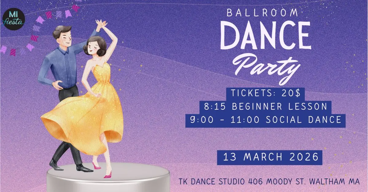 Ballroom Social Dance Party Tk Dance 406 Moody Street Waltham MA 