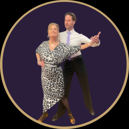 Fun and Easy Beginner Dance Classes for Adults: A Step-by-Step Guide 4 Couple learning ballroom dance steps during private lesson at Mi Fiesta Dance Waltham MA