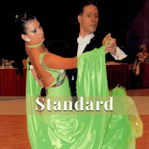 Standard Dance Lessons in Waltham & Natick, MA | Mi Fiesta Dance Couple dancing Standard ballroom style at a competition — Standard dance lessons at Mi Fiesta Dance in Waltham and Natick, MA